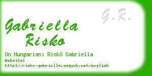 gabriella risko business card