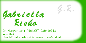 gabriella risko business card